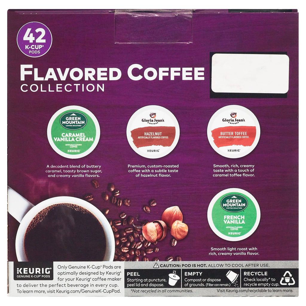 Flavored Variety Coffee K-Cup Pods, 42 Count Q44109