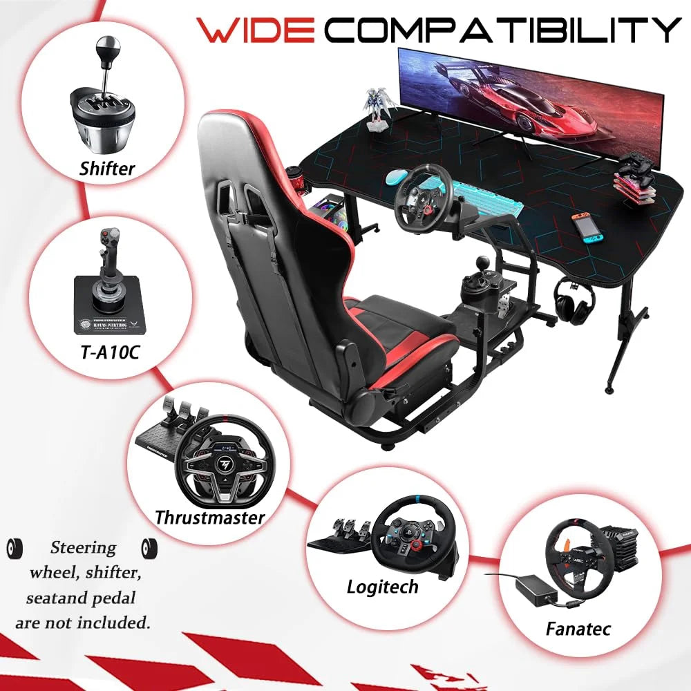Adjustable Racing Simulator Cockpit G152