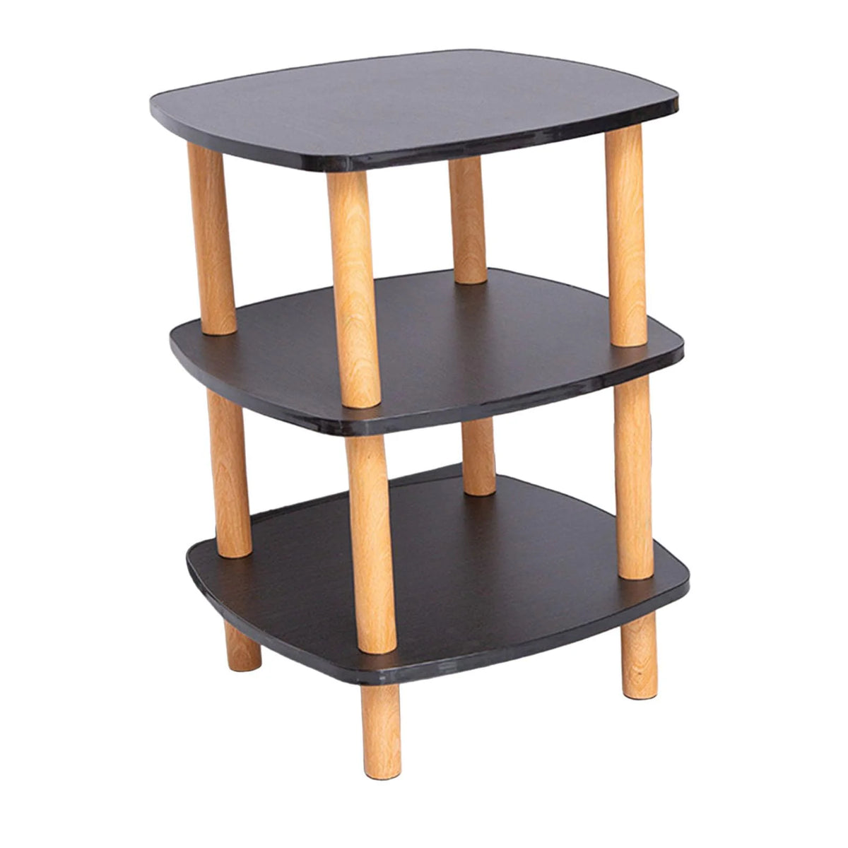 Black 3 Tier Side Table Q1981