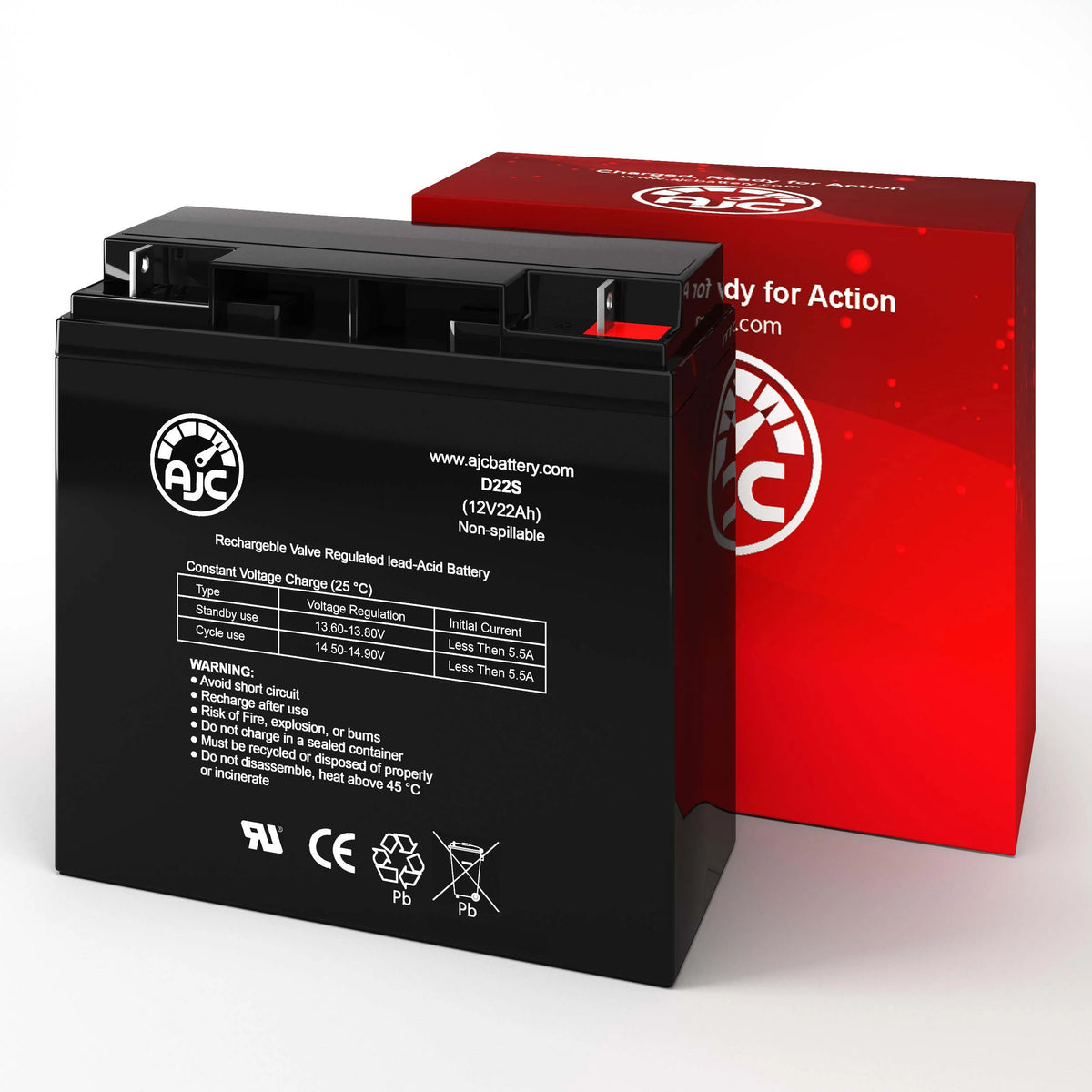 12V 22Ah Electric Scooter Battery S741621