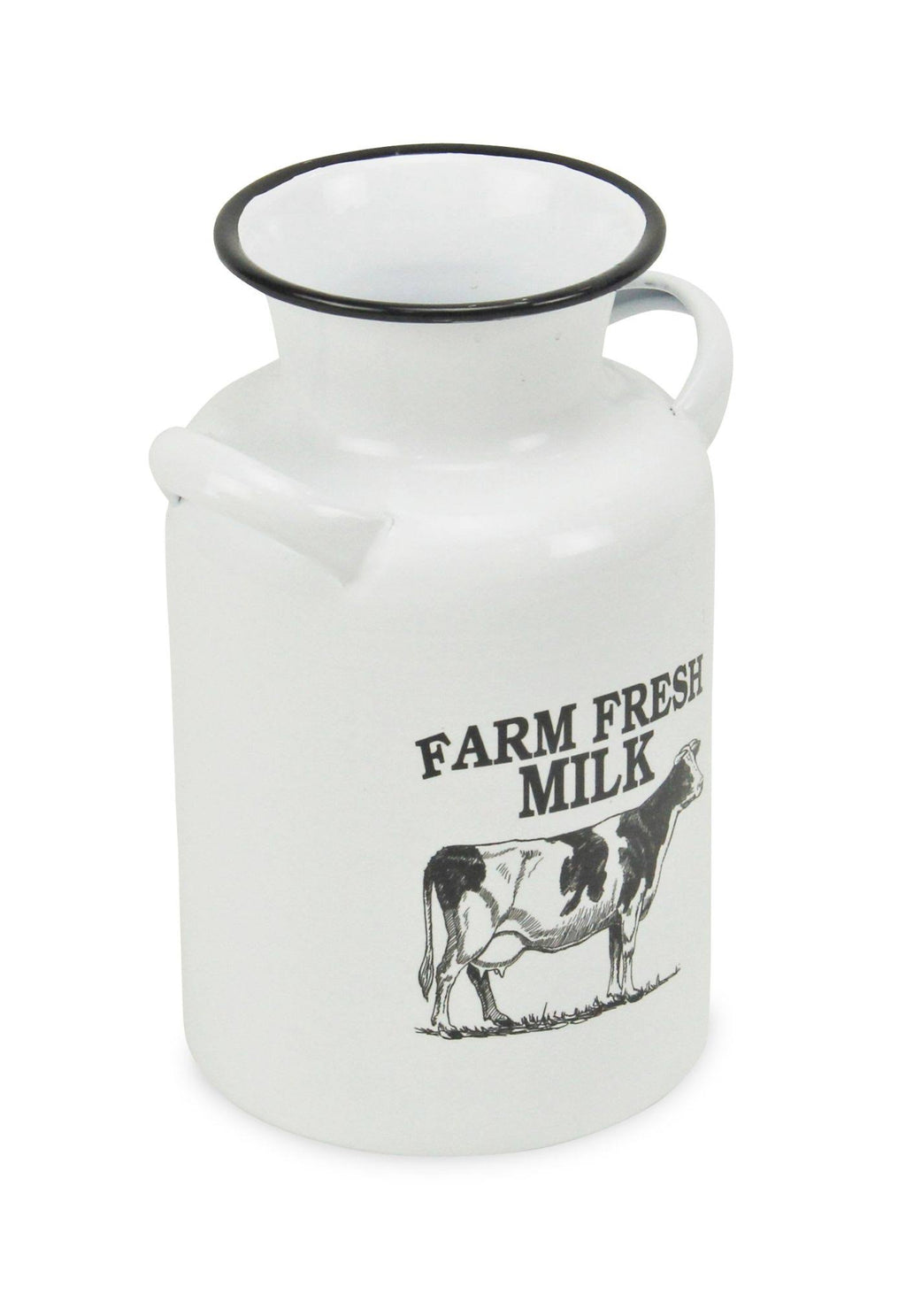 White and Black Lacquered Decorative Milk Jug W757268