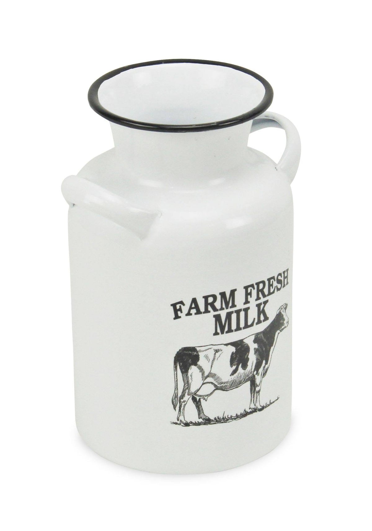White and Black Lacquered Decorative Milk Jug W757268