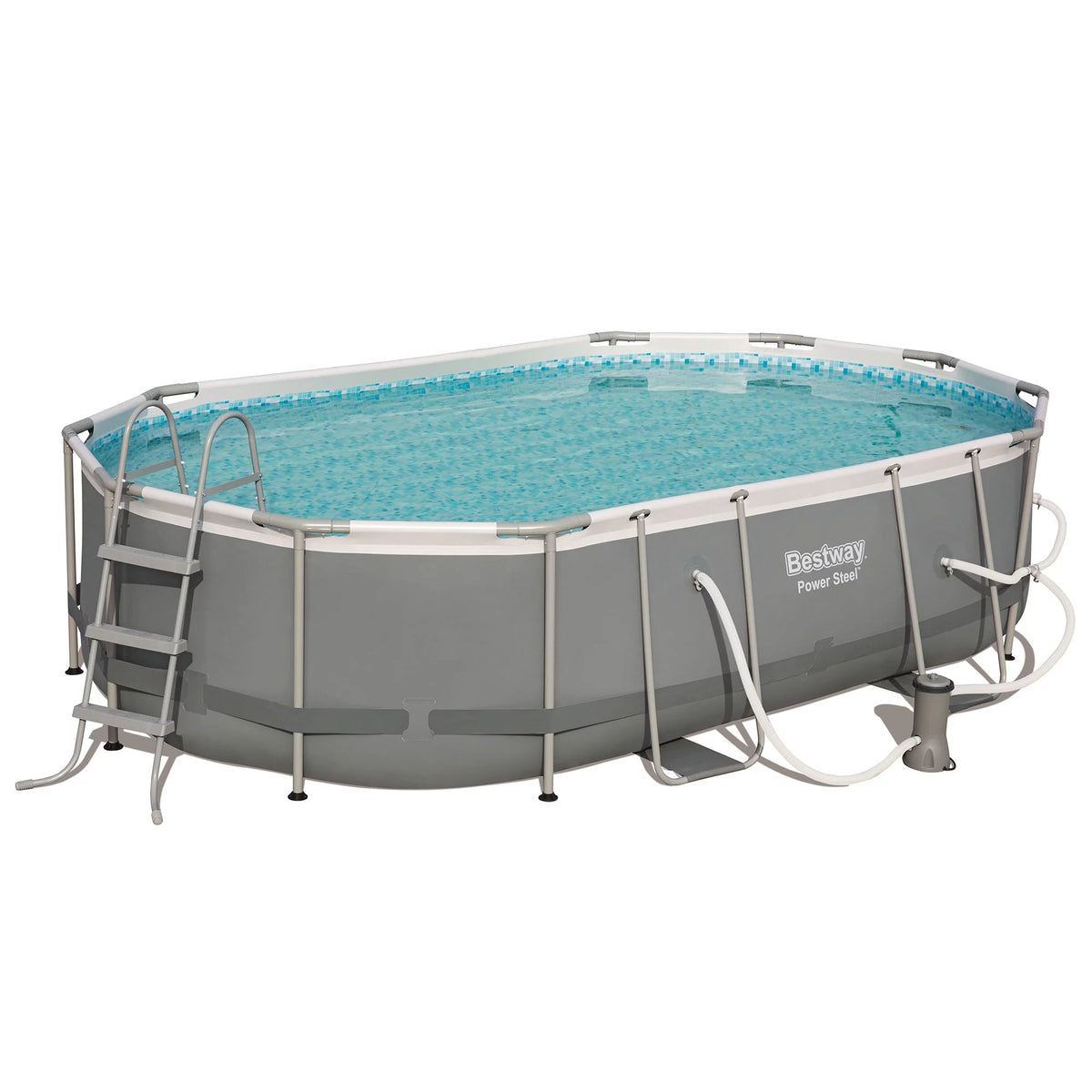 16x10x3.5 Foot Above Ground Swimming Pool Set with Pump B559790