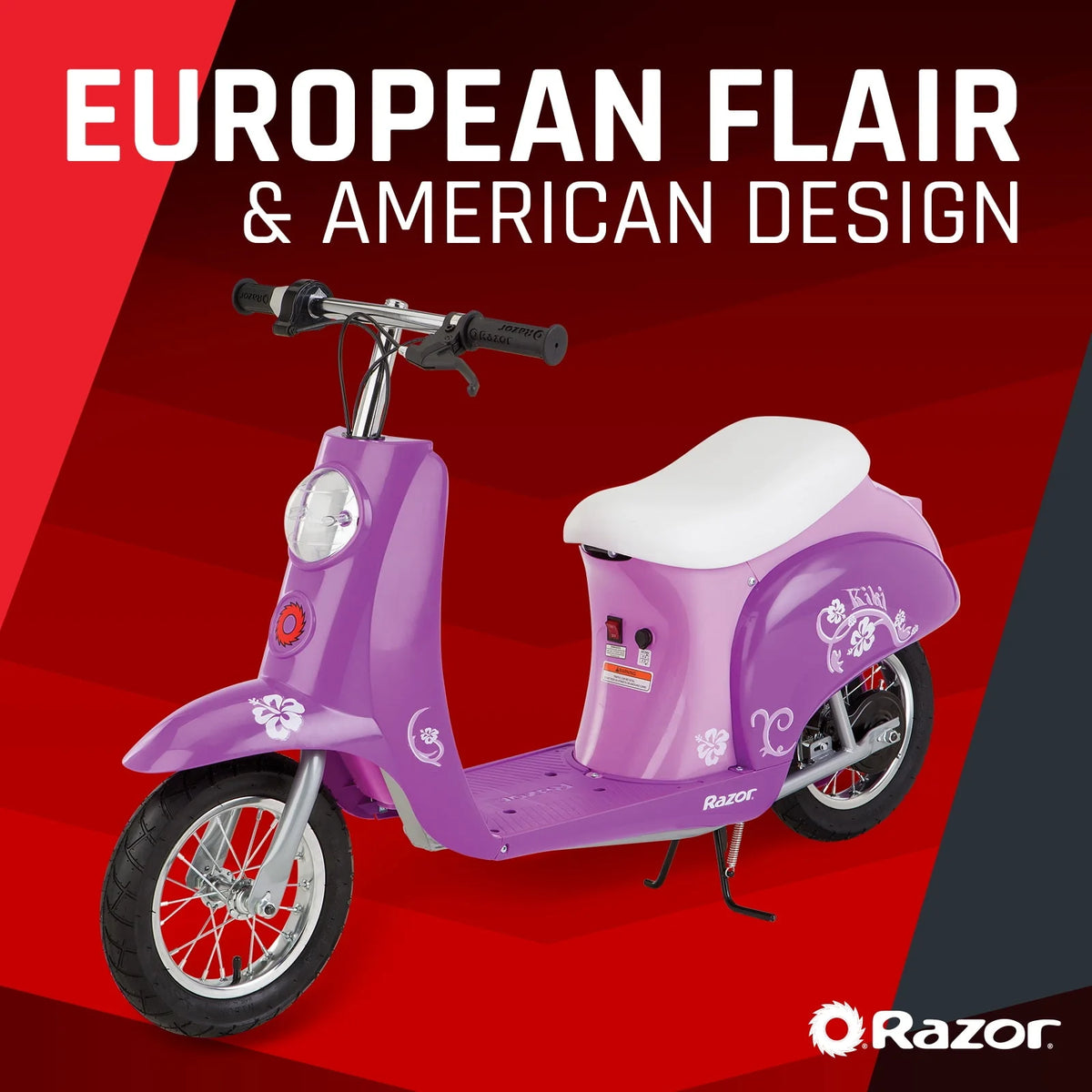 Purple Electric Scooter S6176