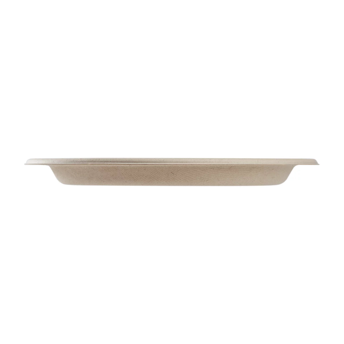 9'' PFAS Free Compostable Bagasse Round Plates, 500 ct U604100