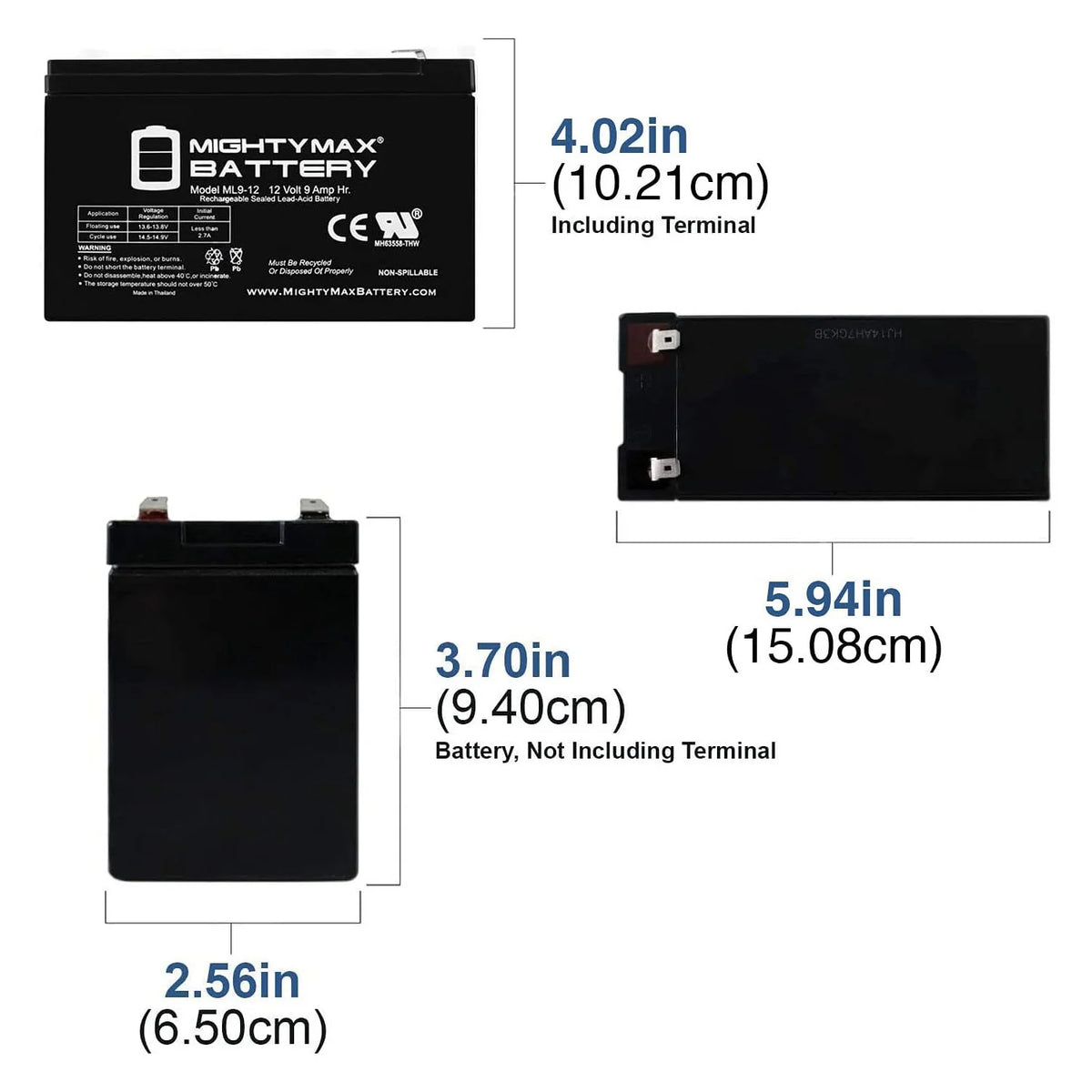 12V 9AH Replacement Battery P183