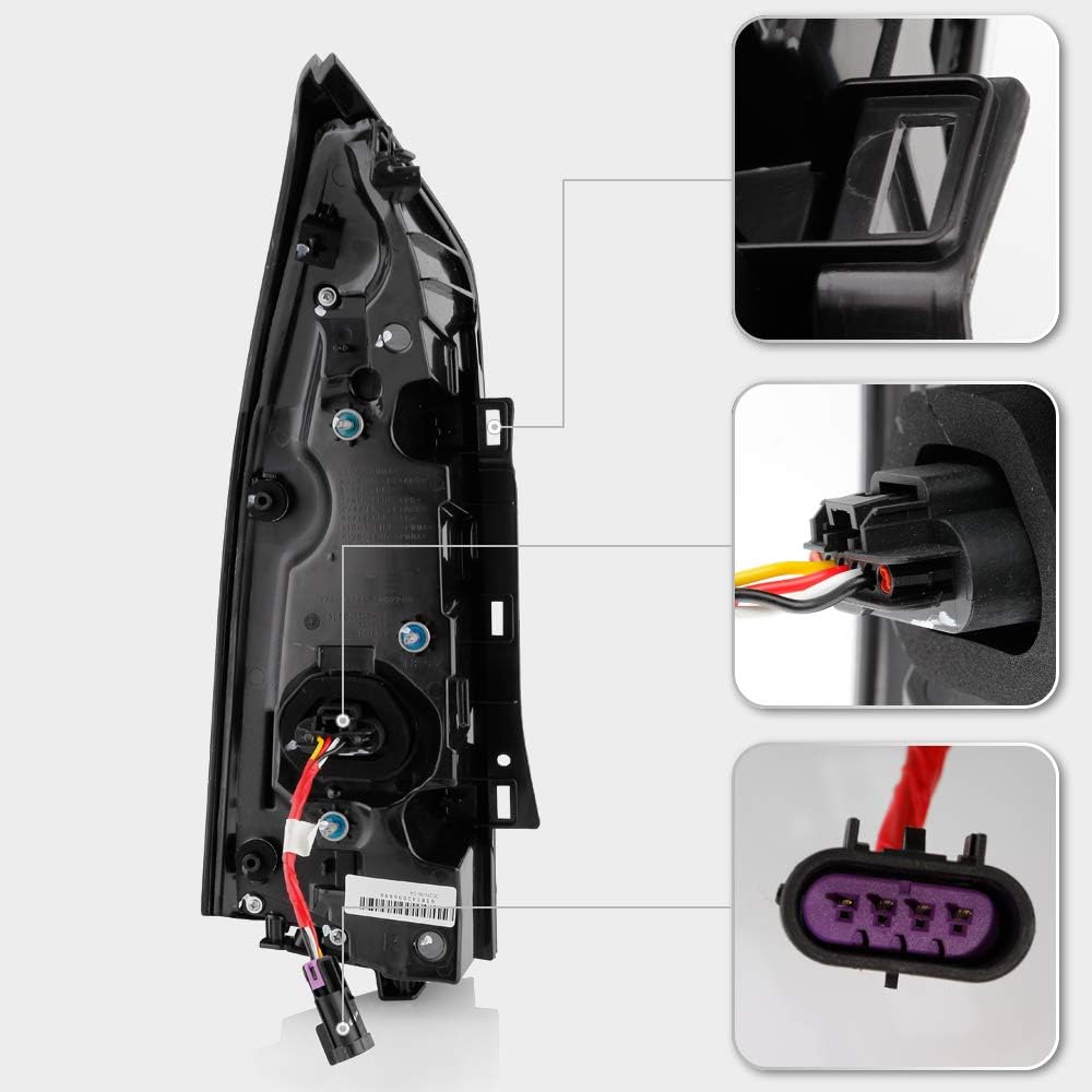 Black Housing LED Tail Lights Assembly L402