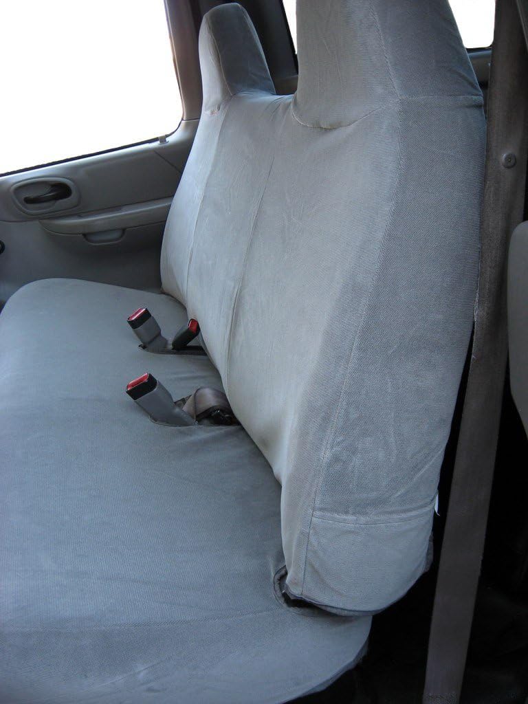 Gray Automotive Velor Bench Seat Covers H793