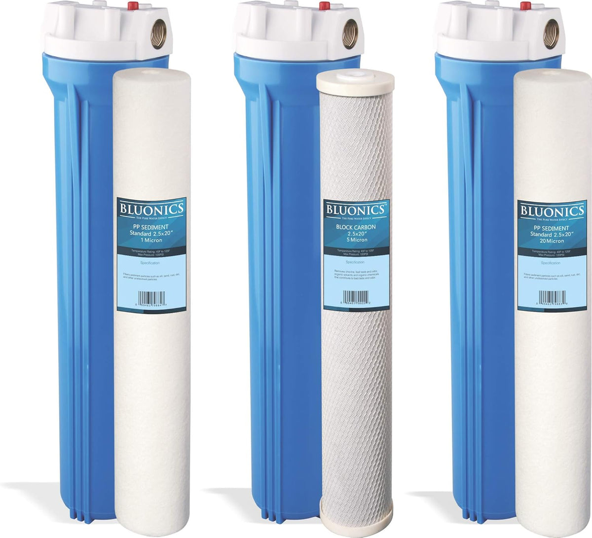 55W UV Ultraviolet Whole House Water System with Sediment and CTO Carbon 2.5x20 E5190