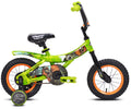 Green and Orange 12-inch Boy's Bicycle with Training Wheel U3245