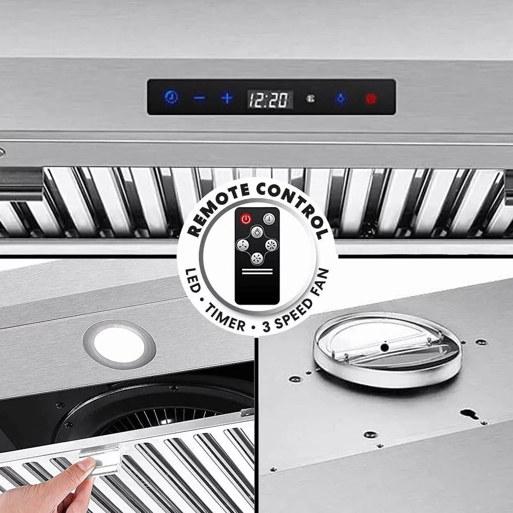 30 inch Stainless Steel Under Cabinet Range Hood 600 CFM I4440