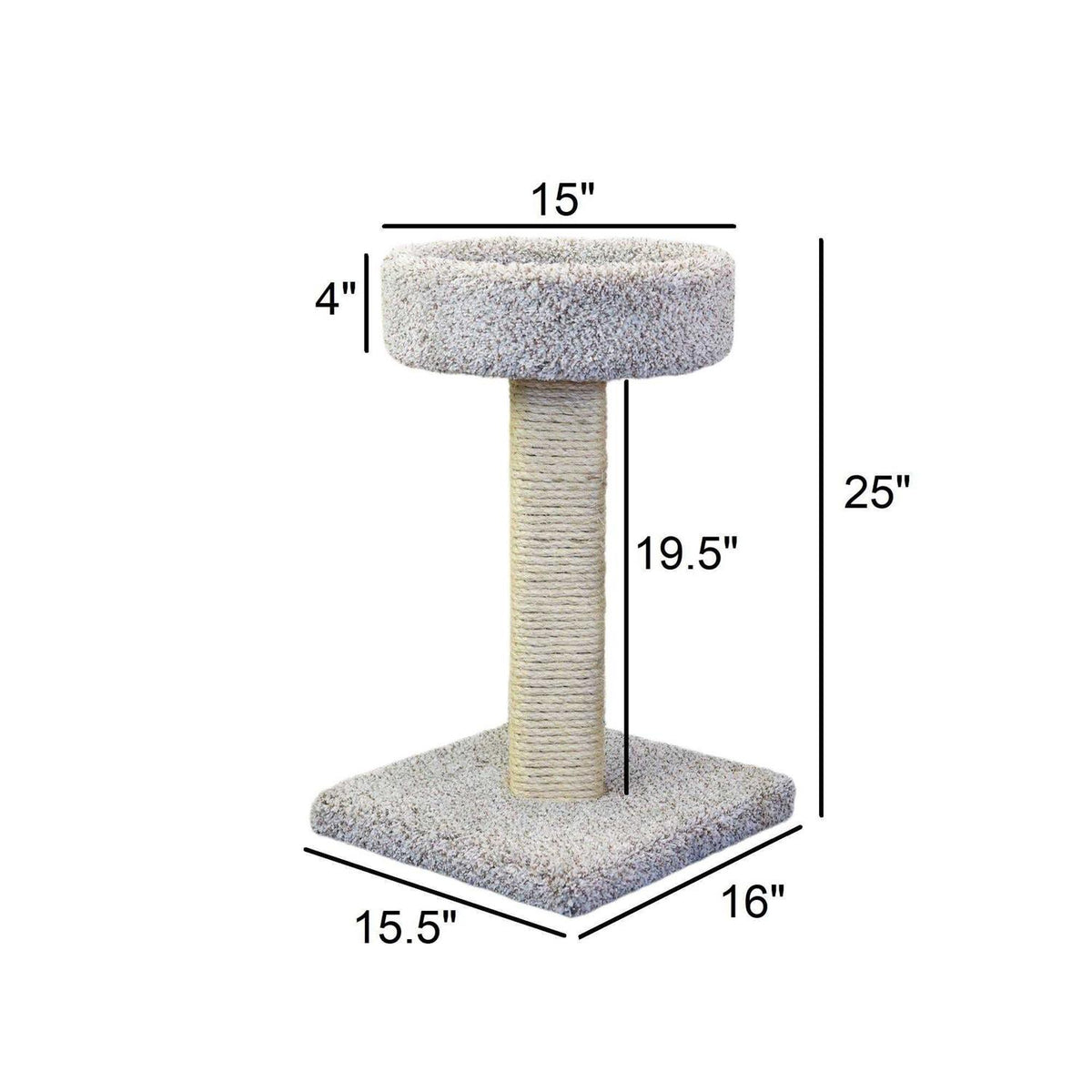 Cat Scratching Post with Sleeping Perch B857135
