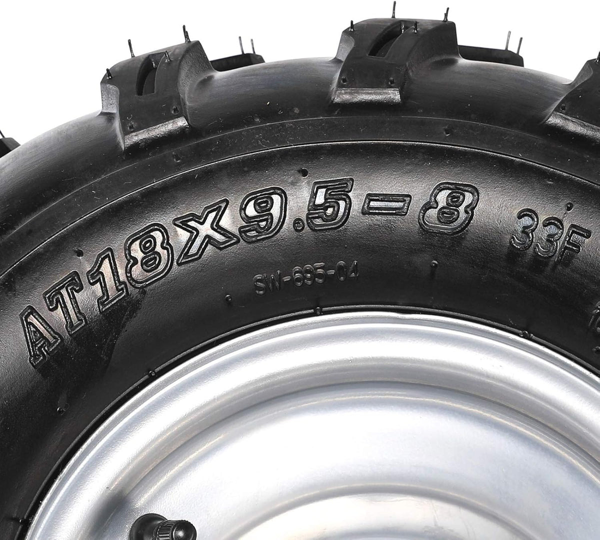 2Pcs 19x7-8 Front and 2Pcs 18X9.5-8 Rear Tubeless Wheel Tire With Rim for ATV Z851105