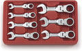 7 Pc. Stubby Flex Head Ratcheting Combination Wrench Set N20698