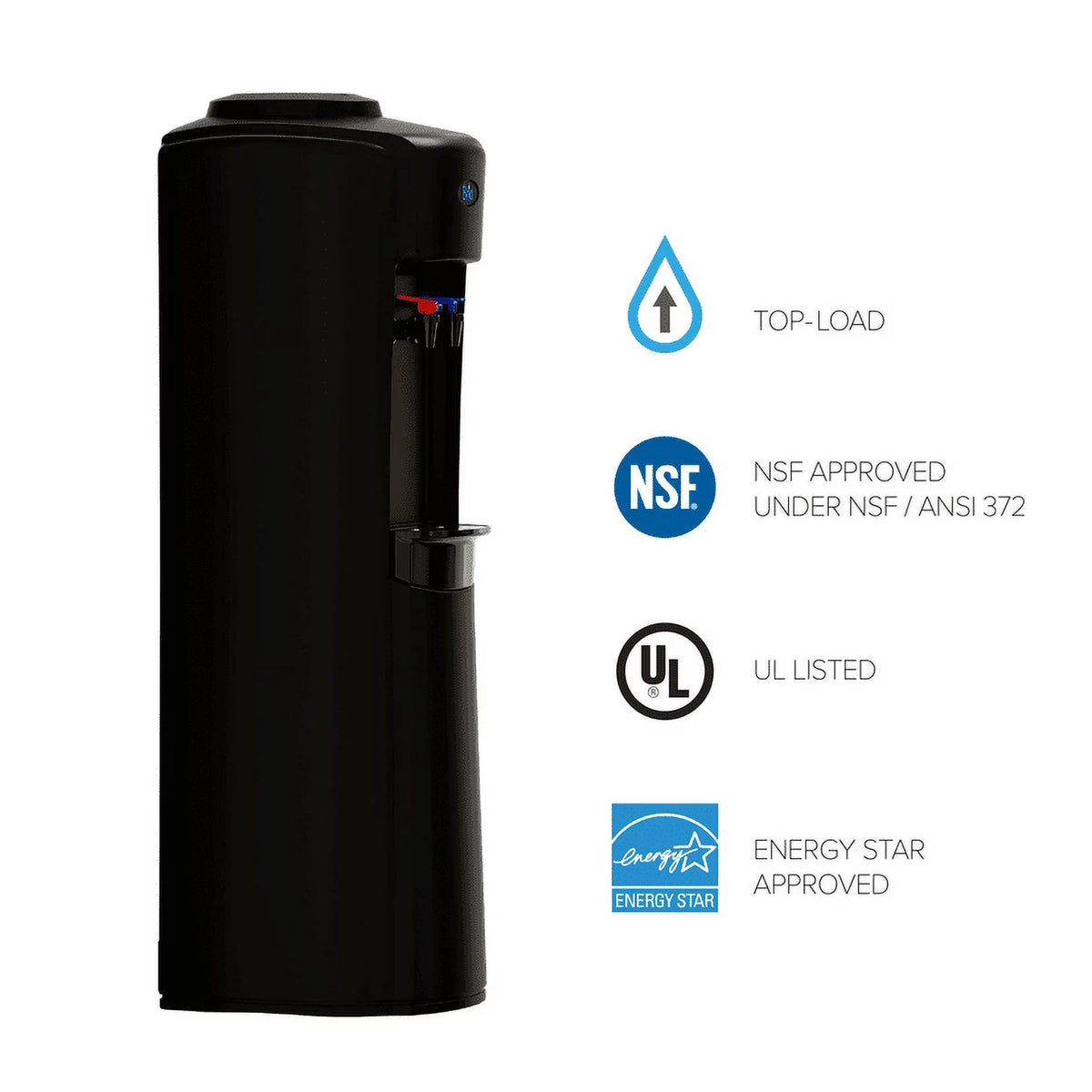 3-5 Gallon Curved Water Cooler Dispenser R70514