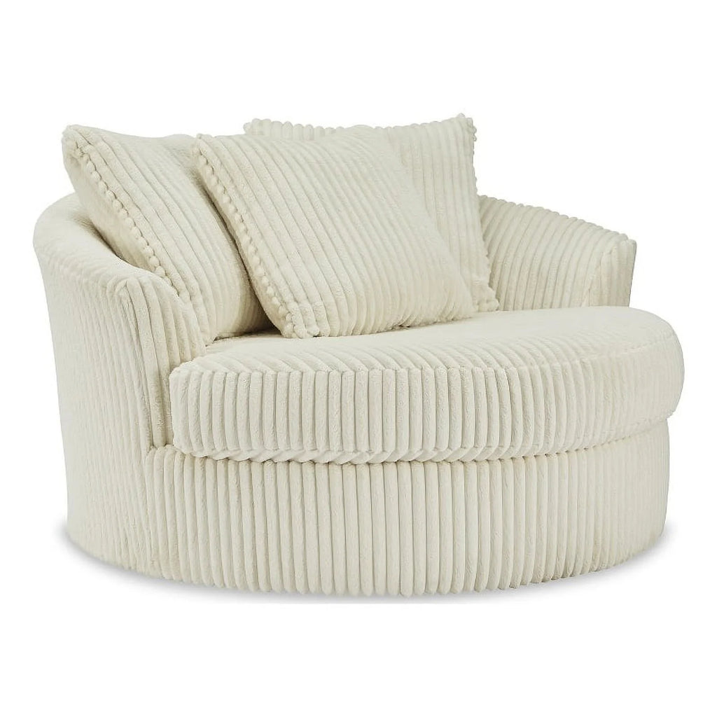 Oversized Swivel Fabric Accent Chair J25713