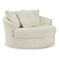 Oversized Swivel Fabric Accent Chair J25713