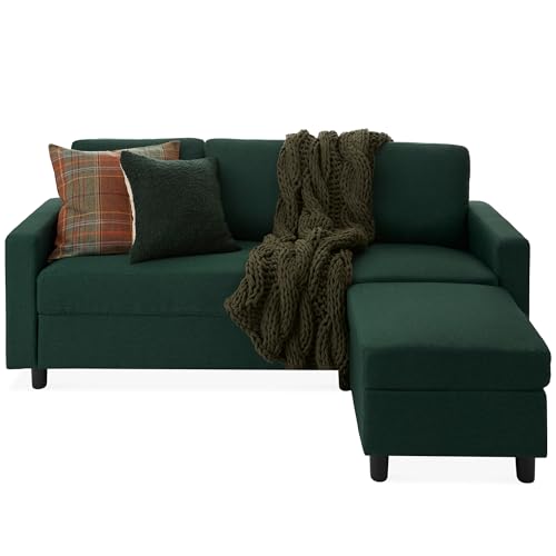 Beige Upholstered Sectional Sofa with Chaise W9464