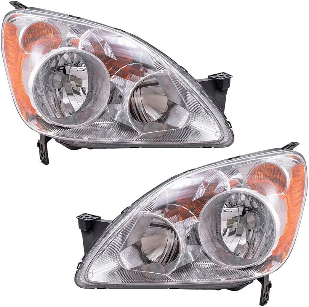Honda CR-V Headlight 2005 2006 Pair Driver and Passenger Side P478886