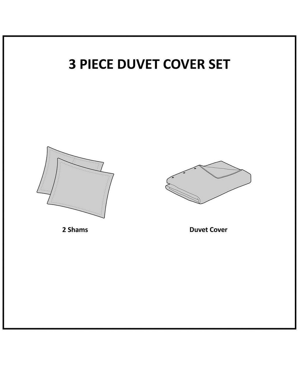3 Piece Tufted Cotton Chenille Duvet Cover Set White King/Cal King C498413