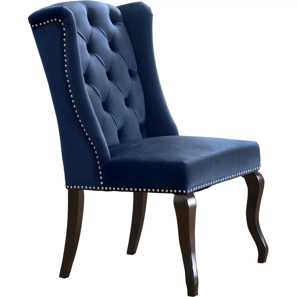 Gray Velvet Dining Chair Set of 2 O4161