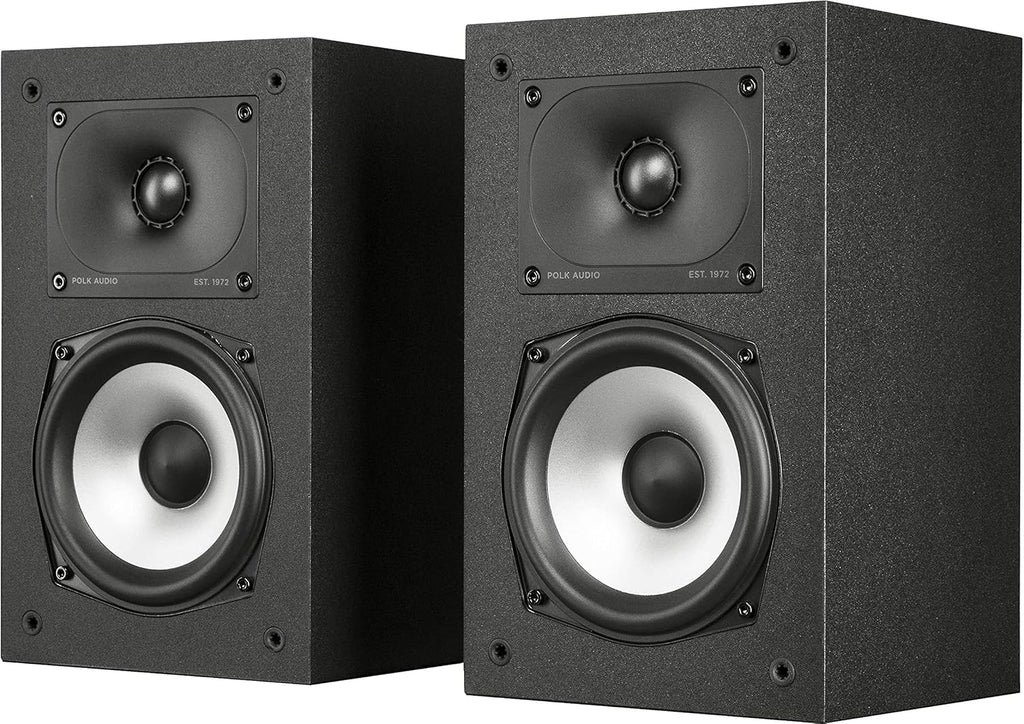Pair of Bookshelf Speakers, Midnight Black H7491