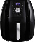 6 Qt Digital Air Fryer with Nonstick Removable Pan and Crisping Tray, Black R848613