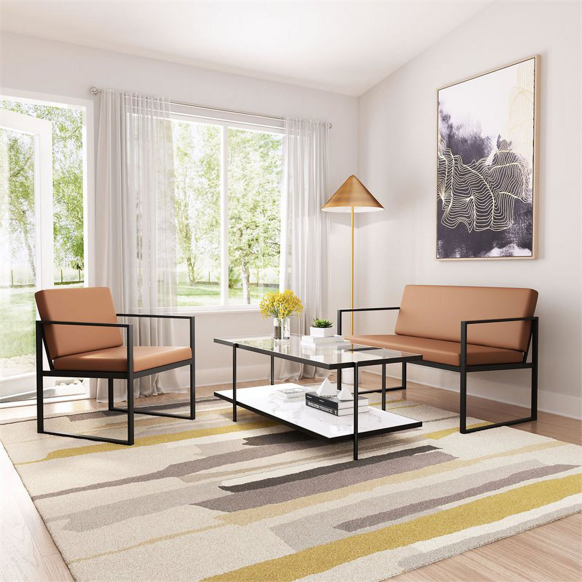 Brown Arm Chair E435