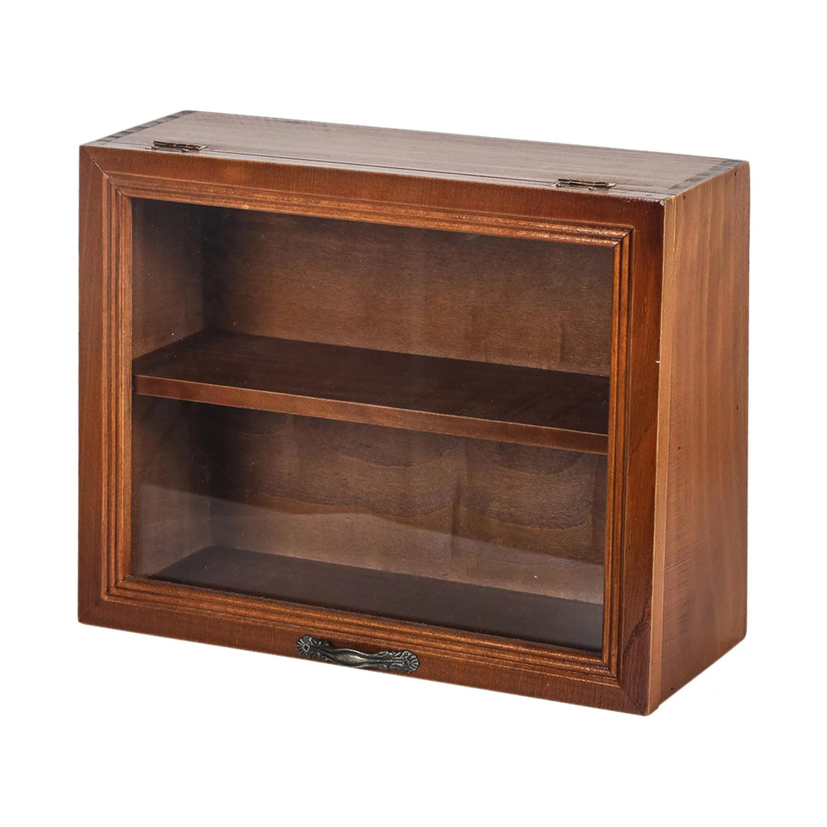 Wooden Desktop Storage Cabinet 2 Tiers with Door H21912