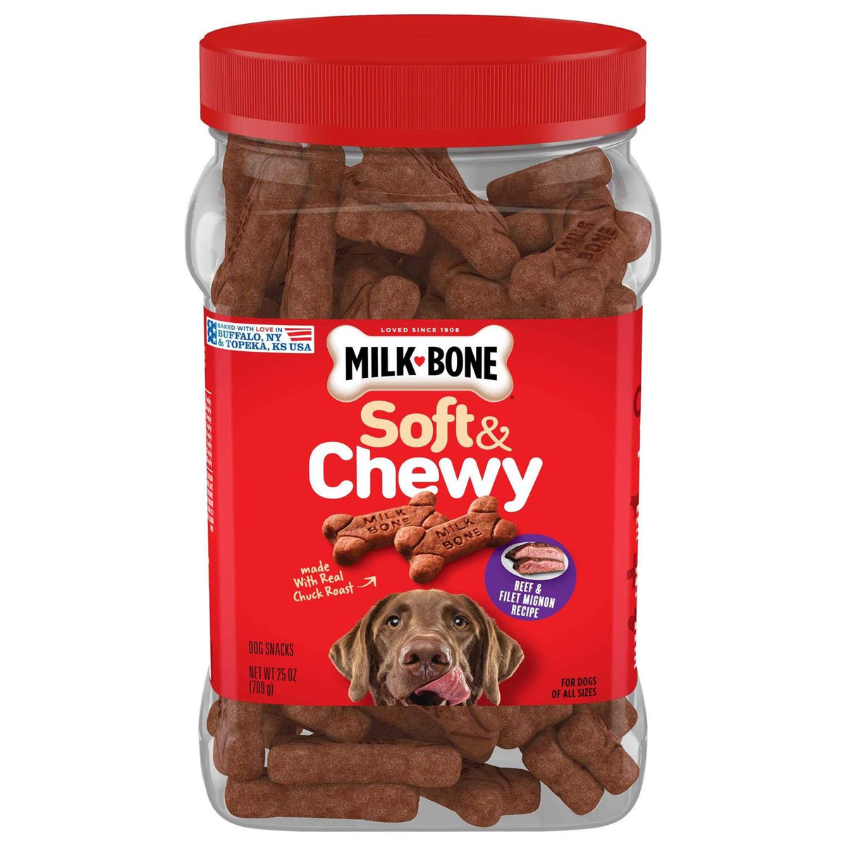 Soft & Chewy Beef Recipe Dog Snacks I72544