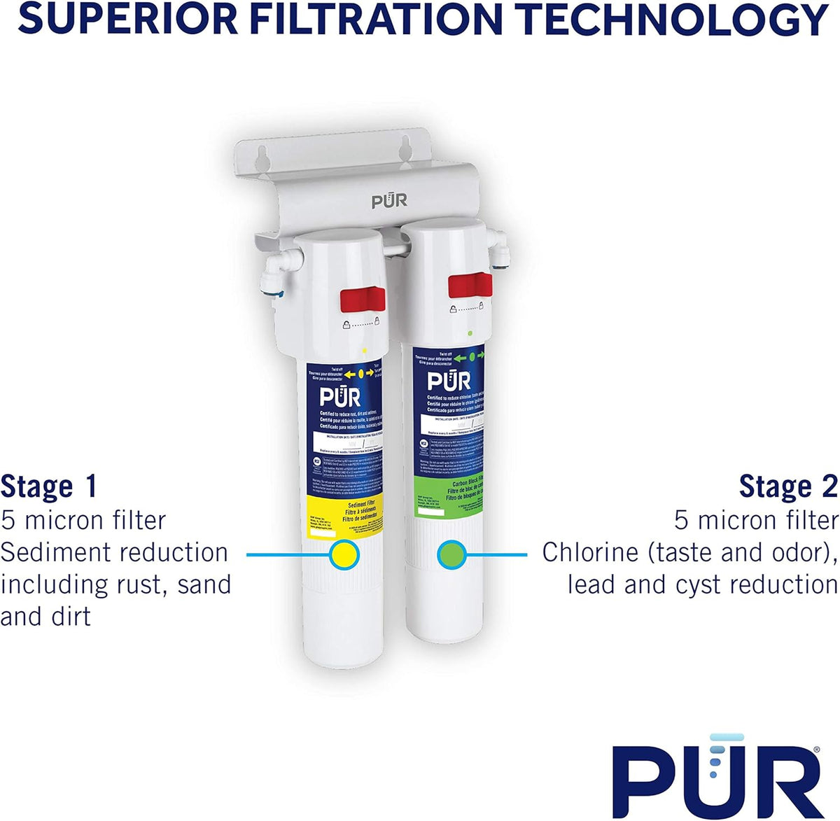 White DualStage H2O Filtration System J672