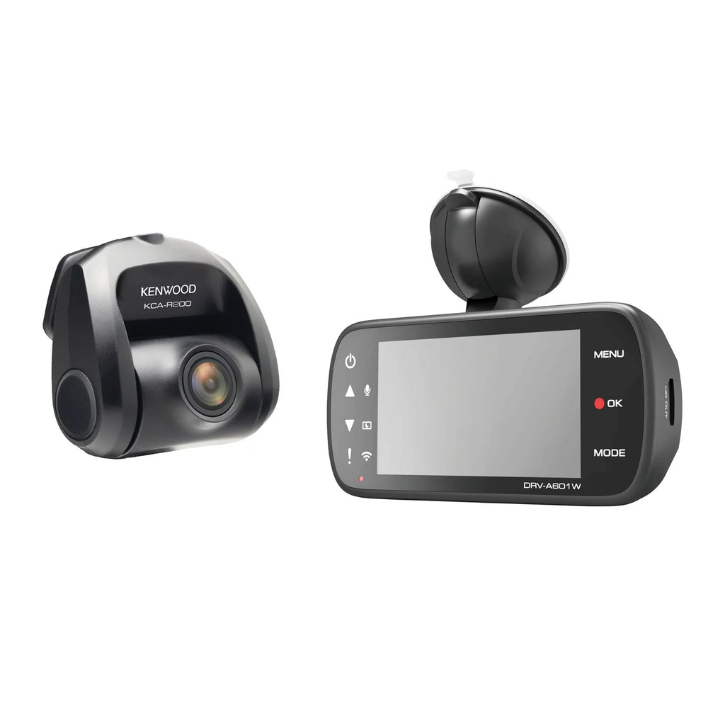 Dual-Camera Wide-Quad HD Drive Recorder with 3-Inch LCD R802