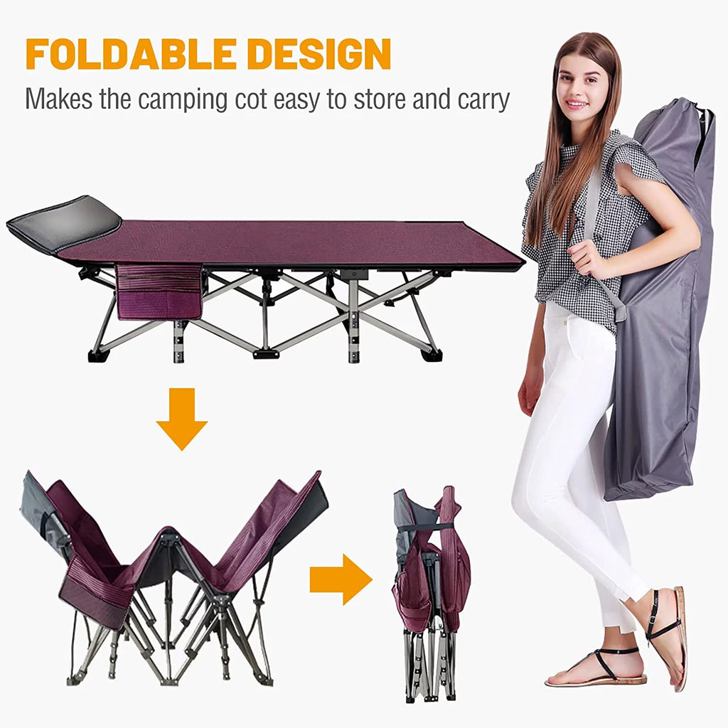 Folding Bed with Mattress and Carrying Bag F588