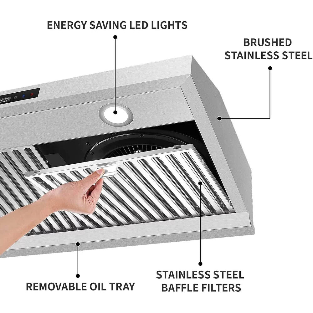 30 inch Stainless Steel Under Cabinet Range Hood 600 CFM I4440