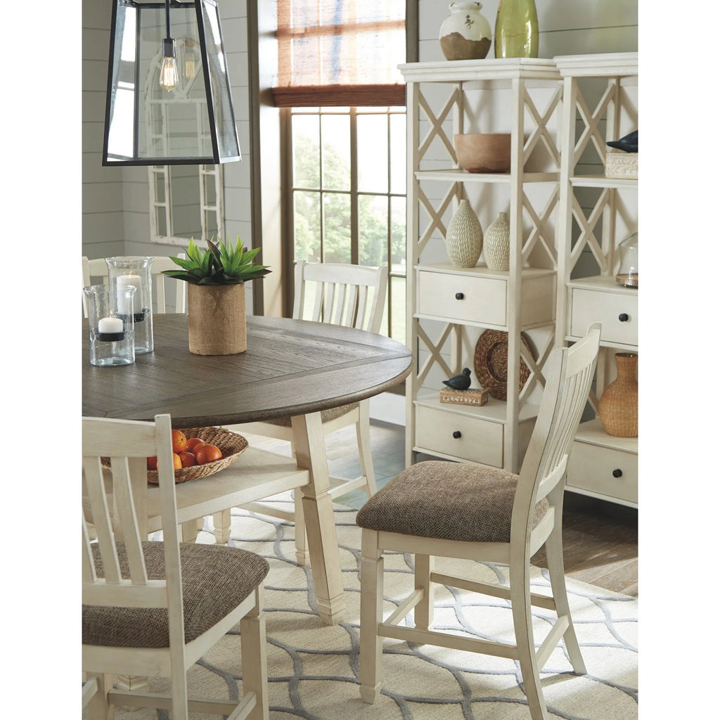 White Drop Leaf Counter Height Dining Table Y7339