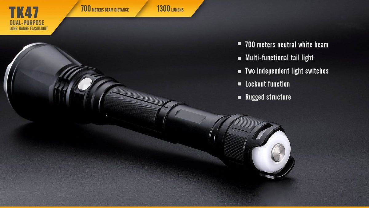 Black LED Flashlight A705830