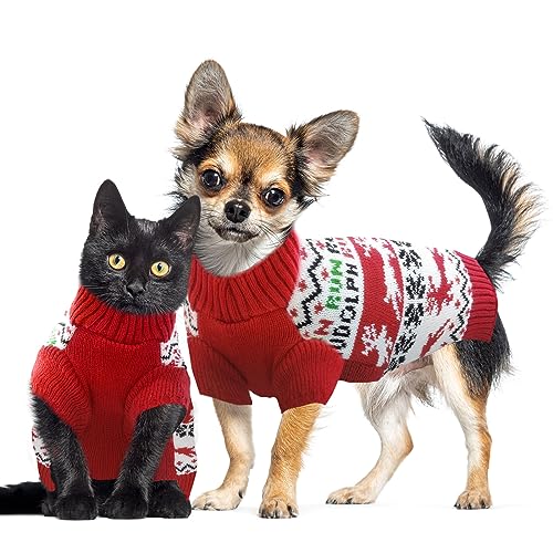 Striped Santa Claus Dog Christmas Sweater W40125