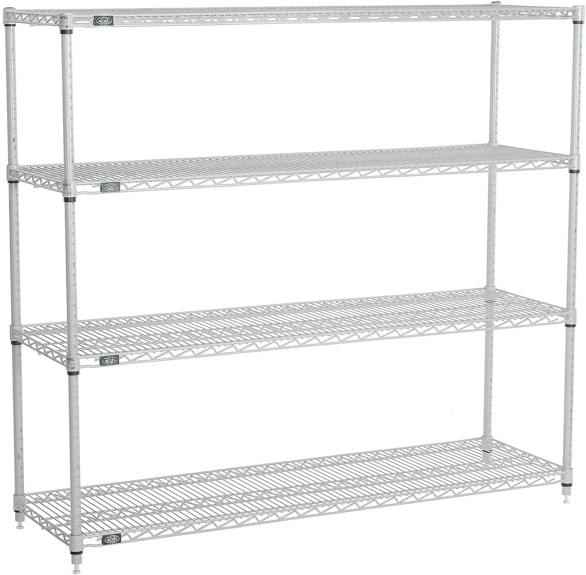 Wire Shelving Starter Unit, Silver Epoxy, 60"W x 24"D x 54"H V64725