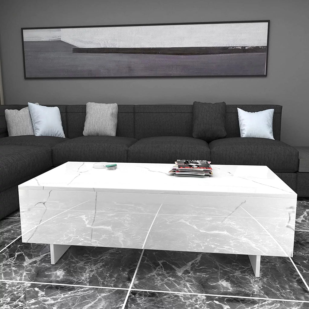 White High Gloss Coffee Table E185