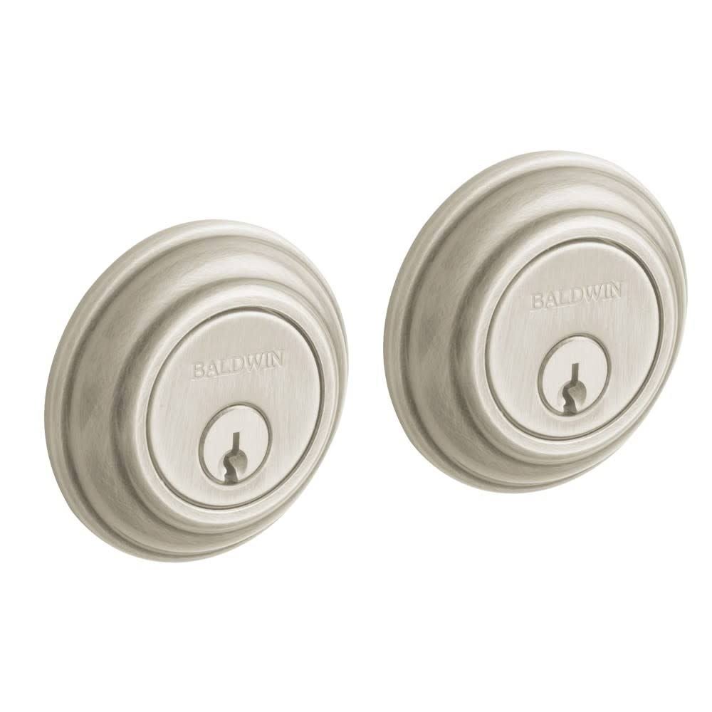 Satin Nickel Round Deadbolt Double Cylinder D781508