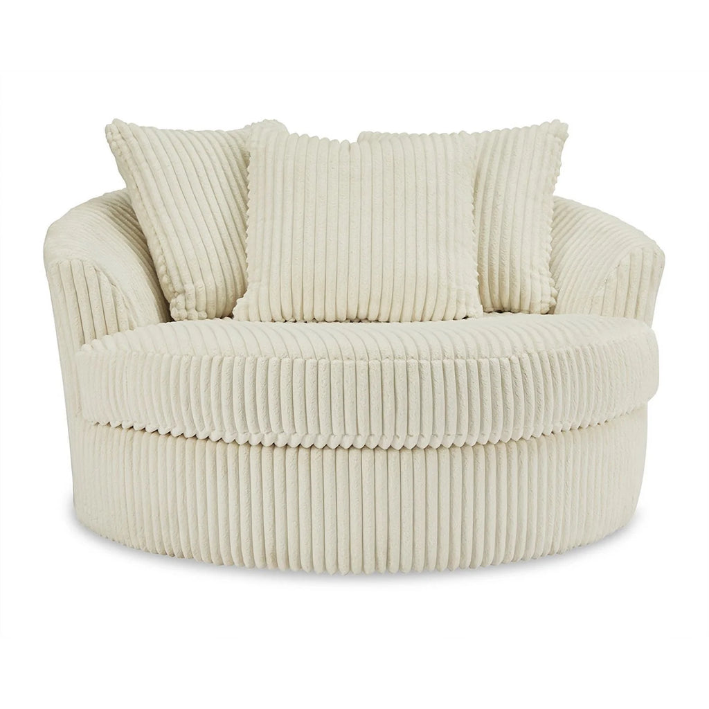 Oversized Swivel Fabric Accent Chair J25713
