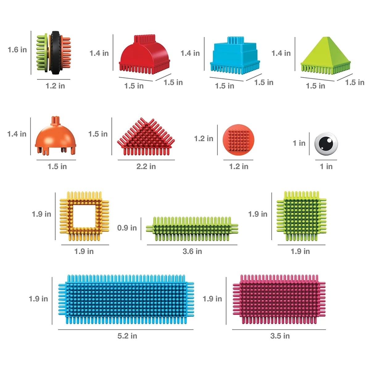 112 Pcs Hedgehog Building Blocks Toy Construction Playset H913066
