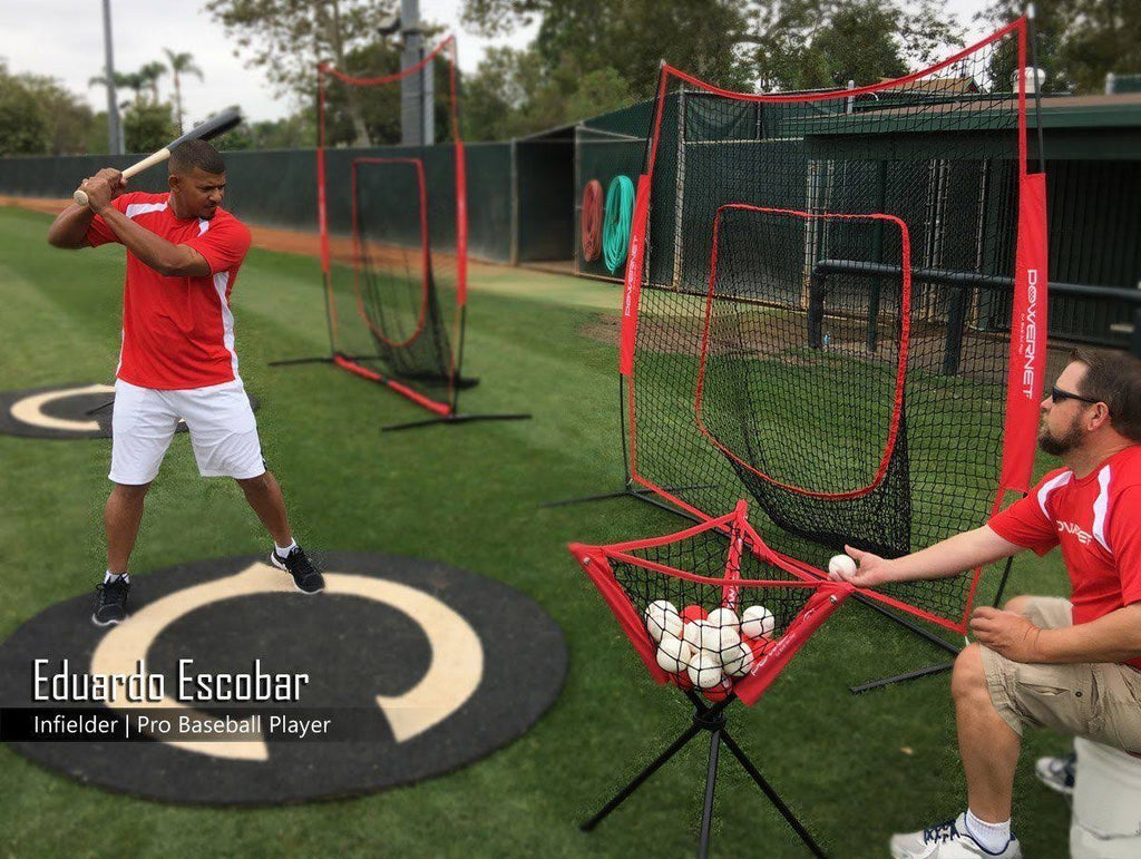 7x7 Practice Net Bundle with Strike Zone Ball Caddy and 3 Training Balls Z247