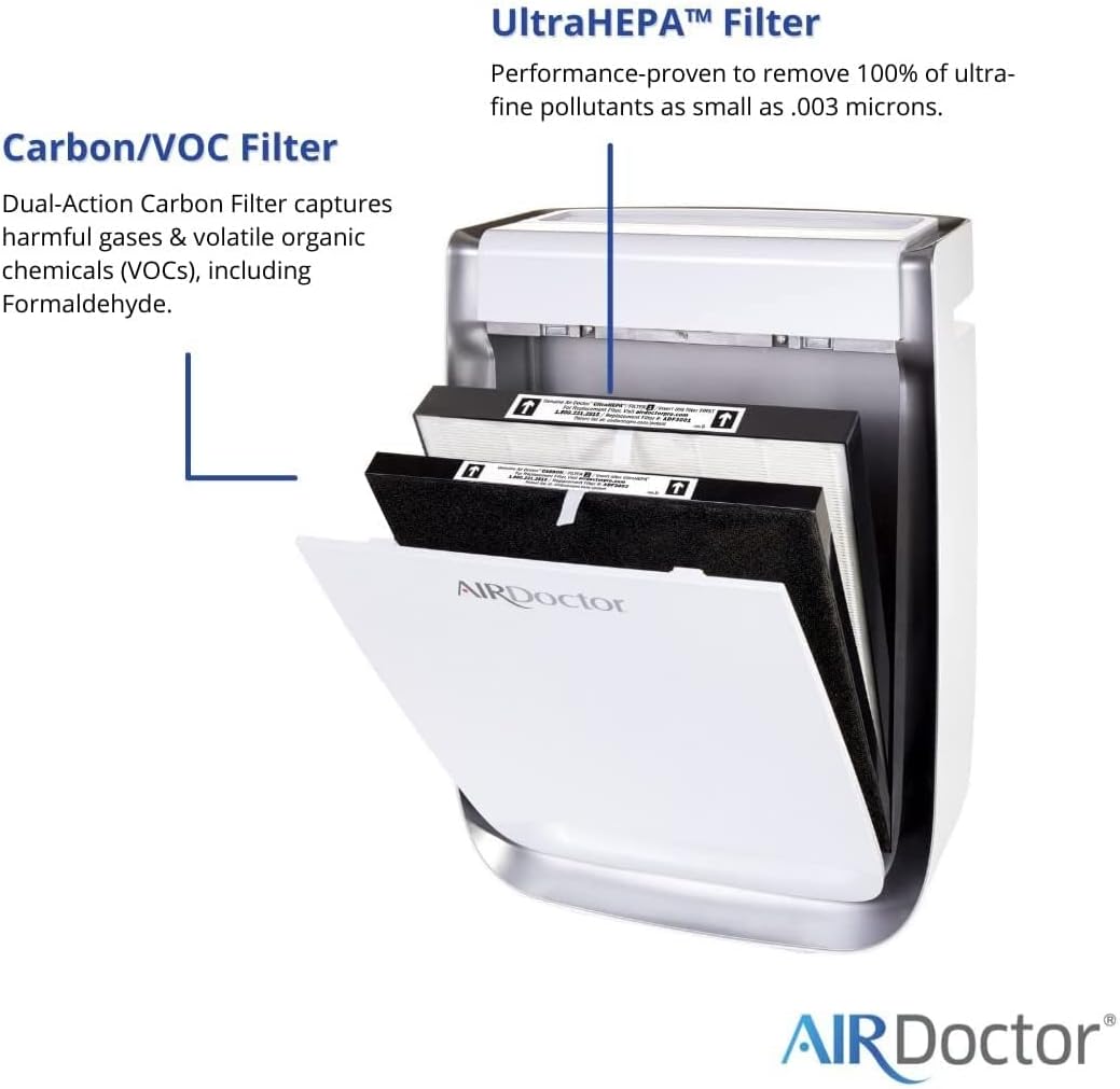4-in-1 Air Purifier with UltraHEPA, Carbon & VOC Filters, Pack of 2 Q7967