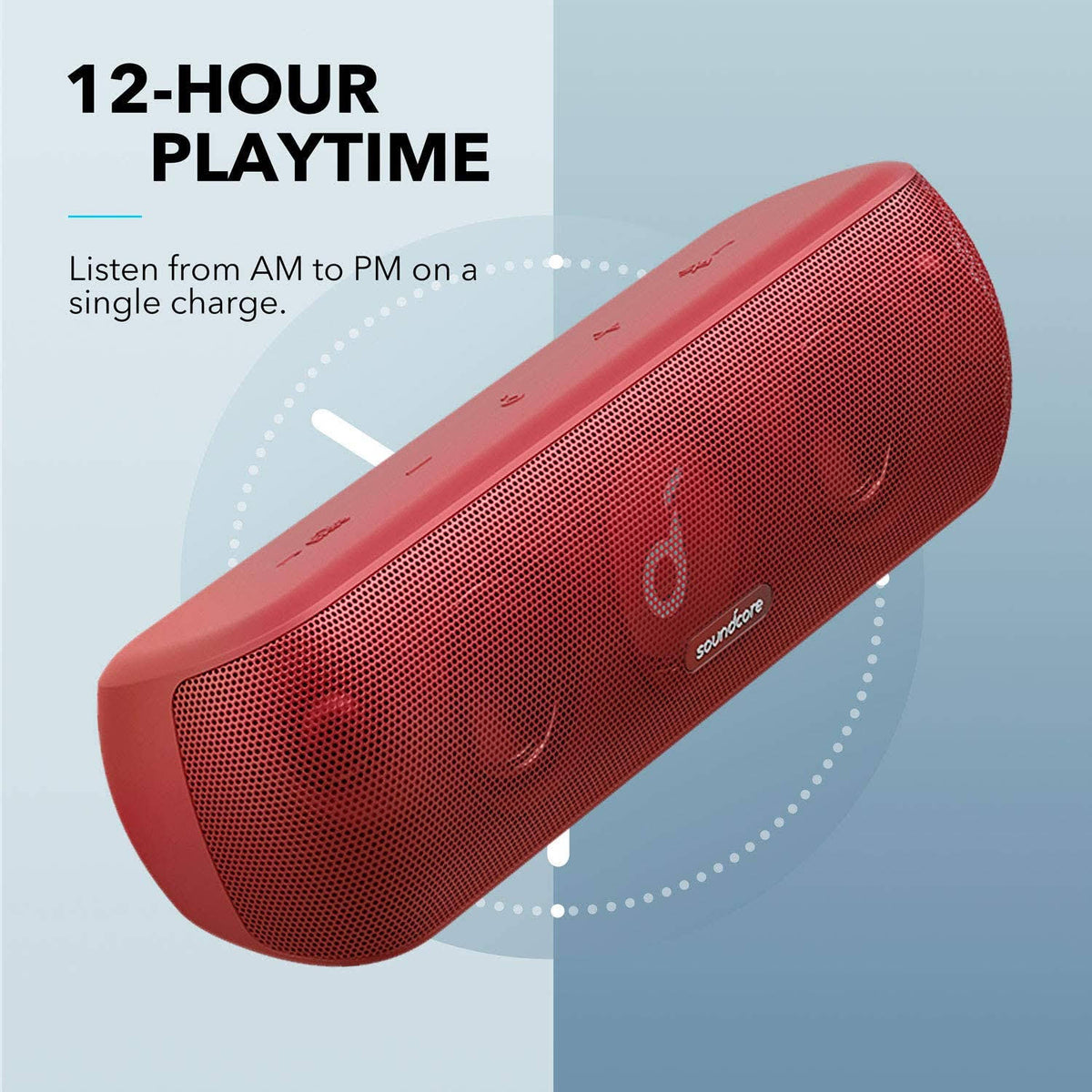 Red Bluetooth Speaker with Hi-Res 30W Audio W606