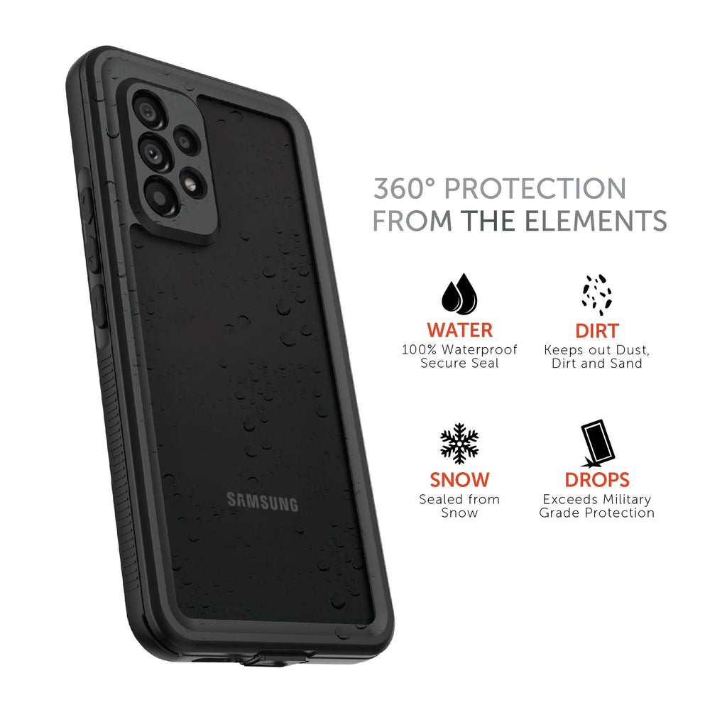 Black/Clear Waterproof Phone Case for Samsung Galaxy A53 5G J5866