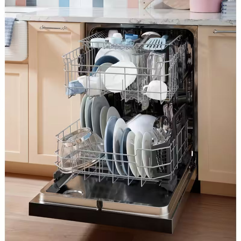 24 in. Built-In Tall Tub Dishwasher in Stainless with 3rd Rack D326