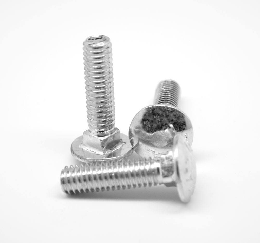 1/4x22-20 x 3 1/2x22 Coarse Thread Carriage Bolt Stainless Steel 18-8 Pk 100 C397