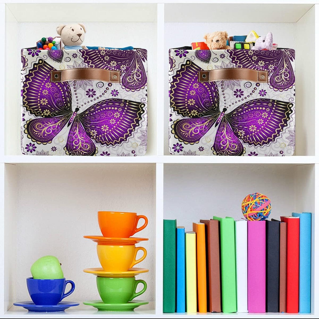 2pcs Waterproof Storage Bin Laundry Basket L5330
