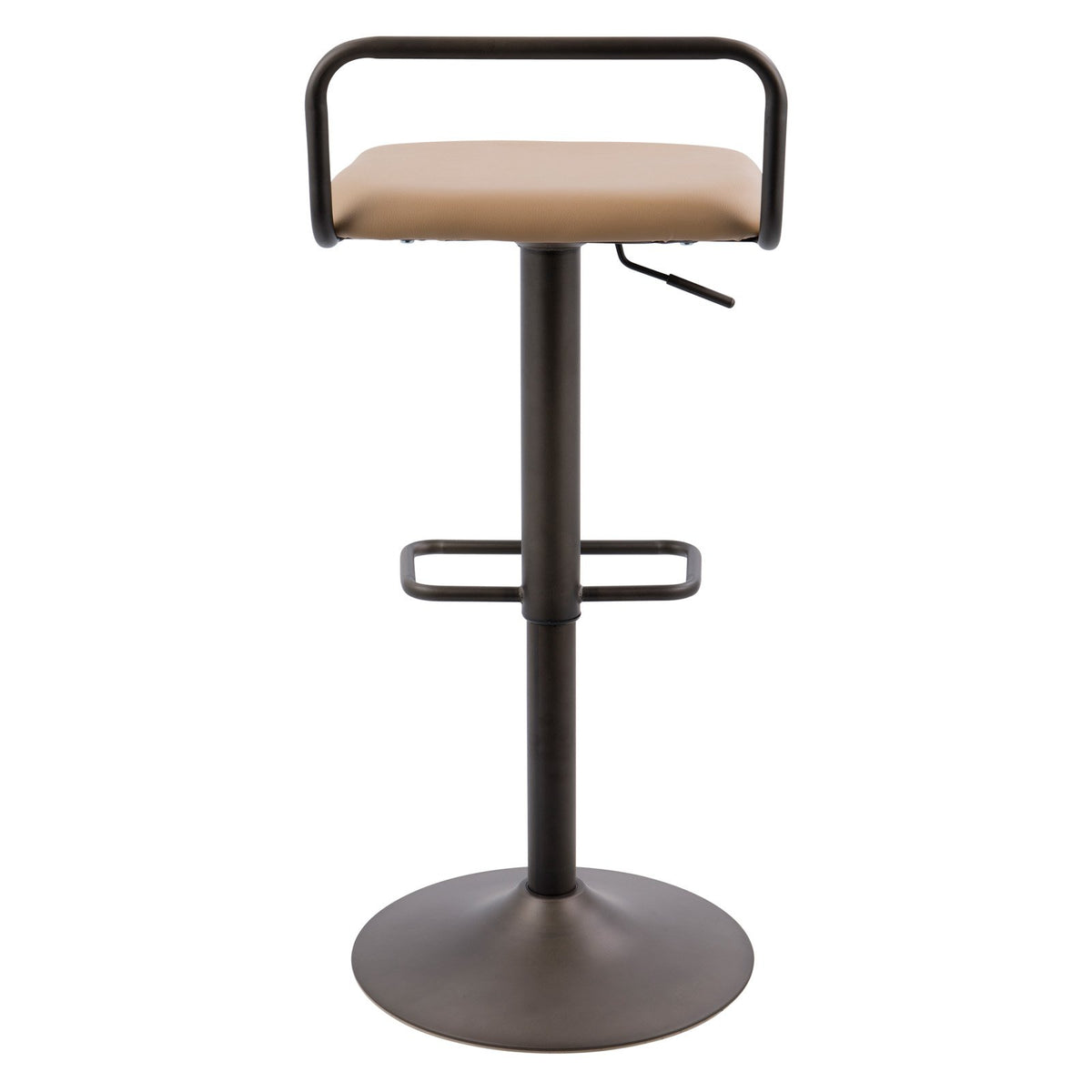 Antique Camel Faux Leather Barstool Set Of 2 N2333